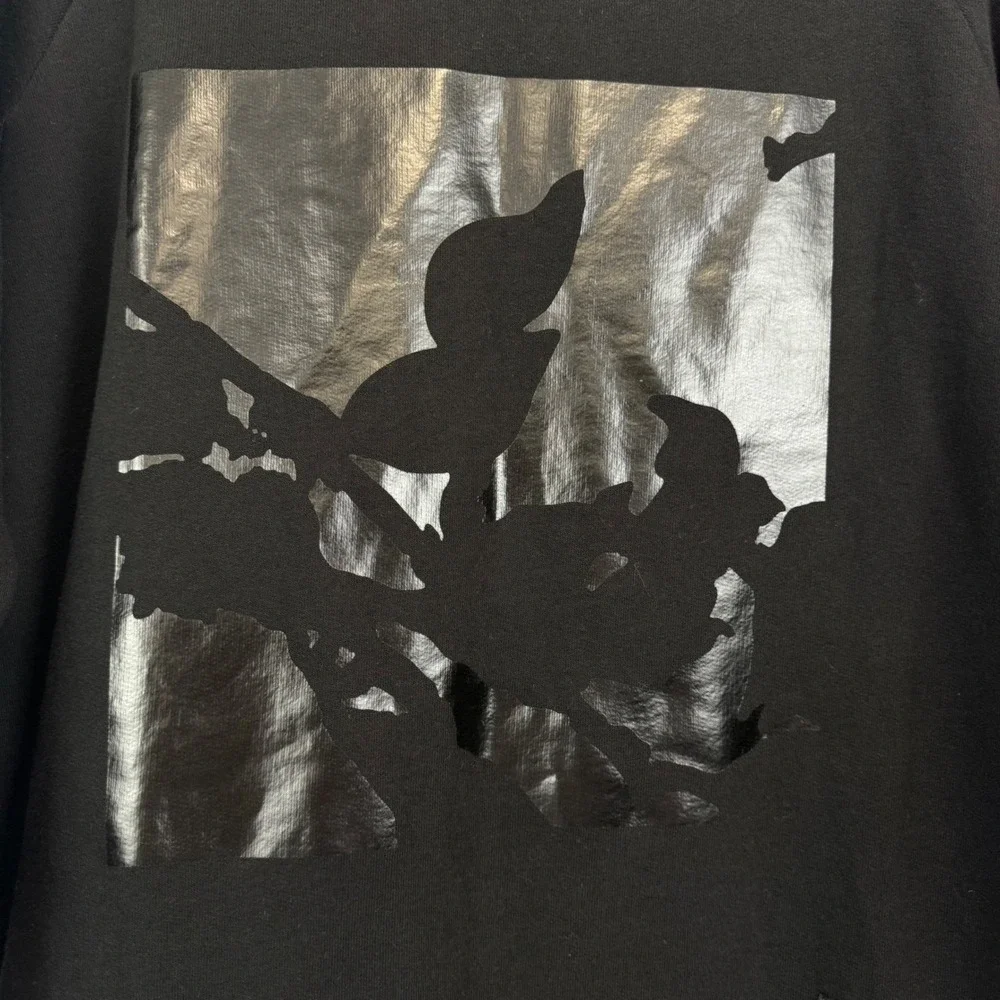 rag & bone Sweatshirt Men‎ M Black Liberty Graphic NWT - Picture 3 of 16